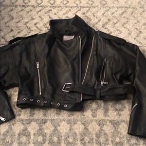 ASOS Genuine Leather Jacket size 4 (never worn)